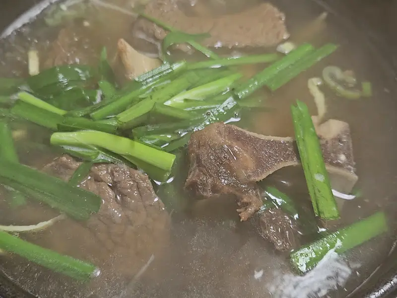 푸짐한 한우탕 고기