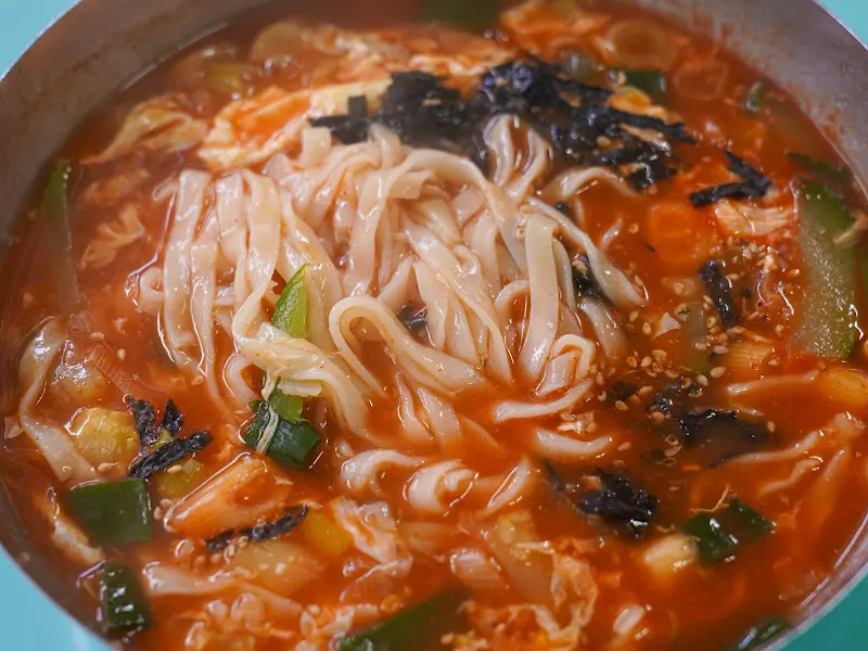 장칼국수 전체적인 모습