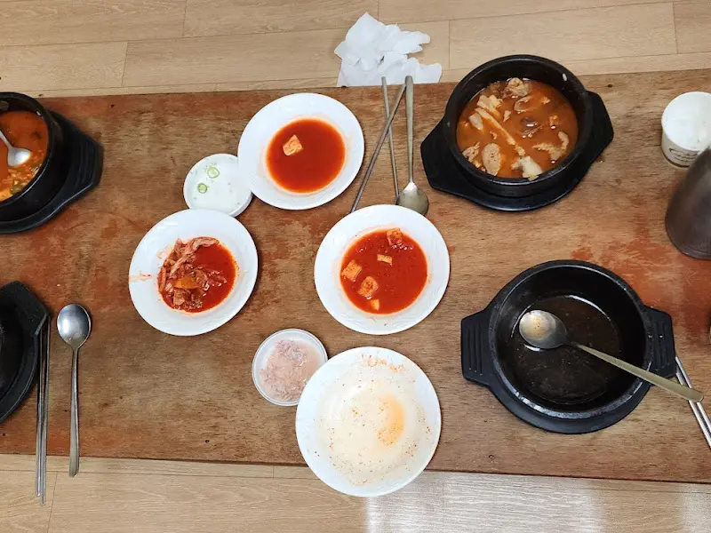 순대국밥 한 상 차림