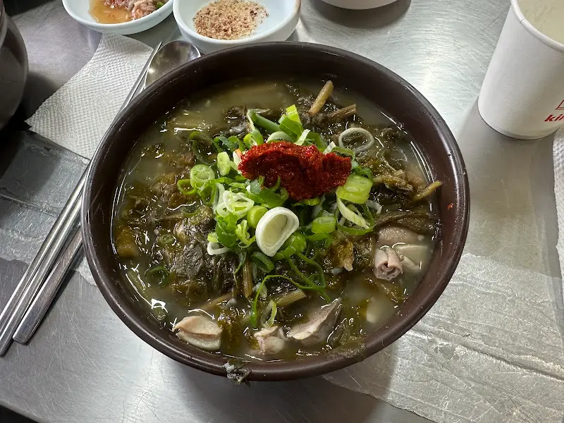 순대국밥 클로즈업