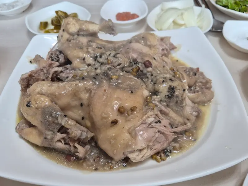 오리백숙 클로즈업