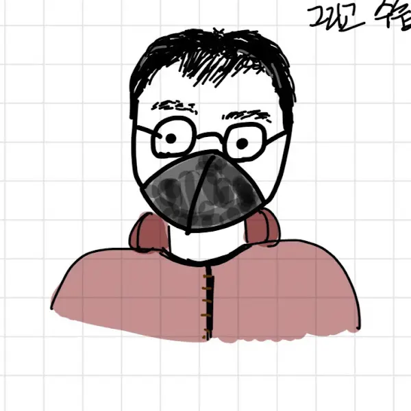 국수집 주인장의 캐리커쳐