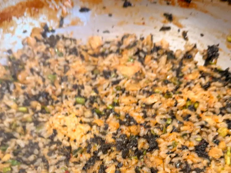 들기름 깍두기 볶음밥