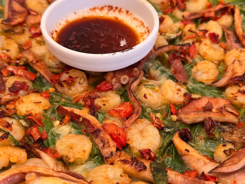 통새우 해물파전