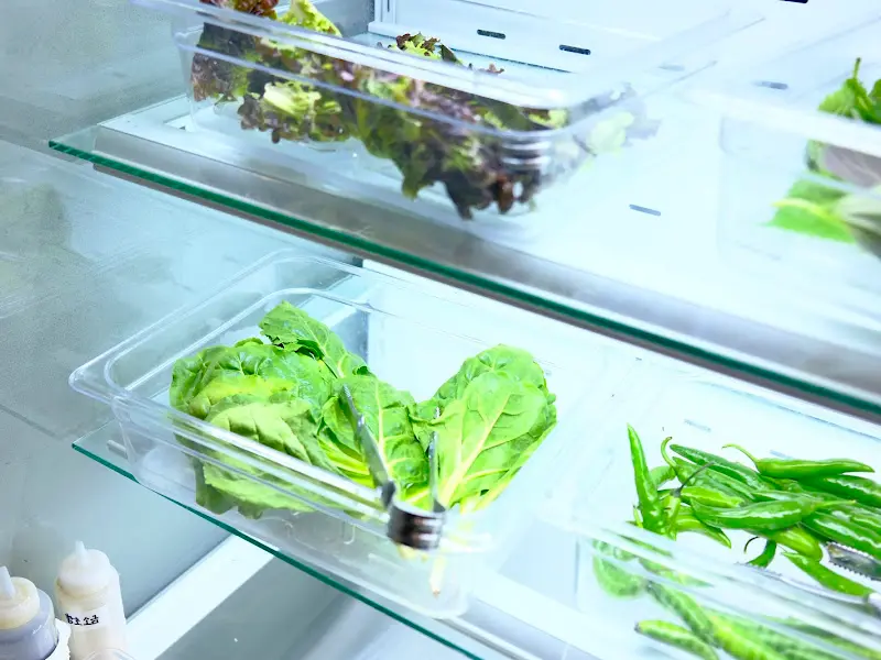 신선한 쌈 채소 셀프바