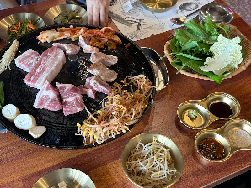 맛있는 삼겹살 한 상 차림