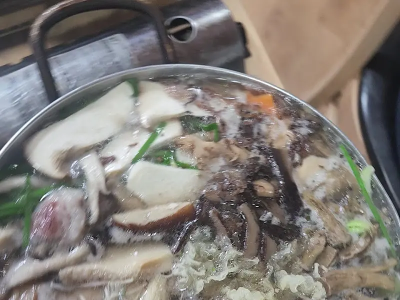 버섯전골 클로즈업