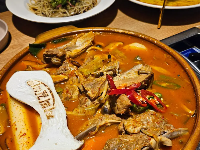 자박갈비 전체 상차림