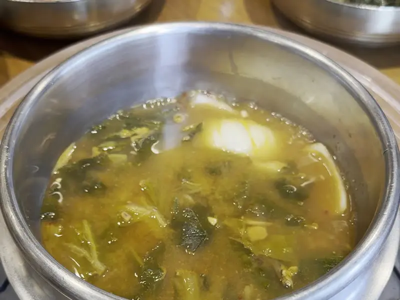 구수한 냄새가 일품인 된장찌개