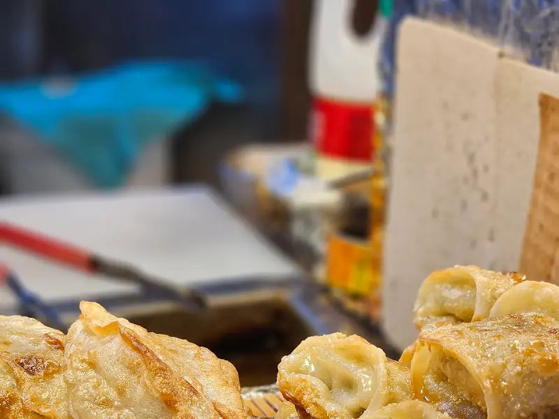 노릇노릇하게 튀겨진 만두