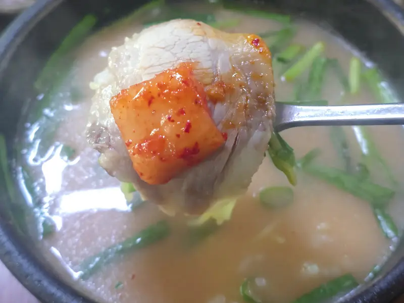 돼지국밥 한 숟갈