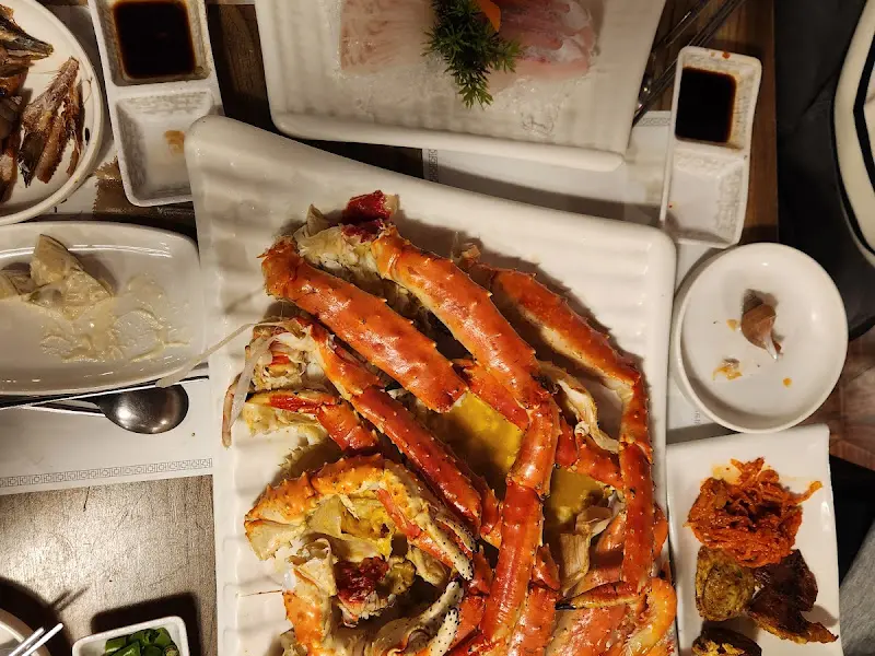 대게와 스끼다시 한 상 차림