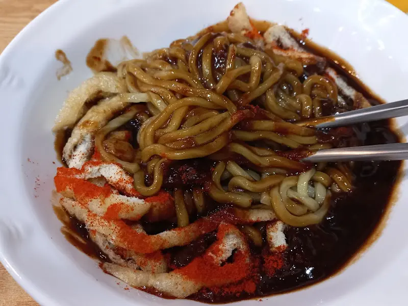 우동 국물 클로즈업