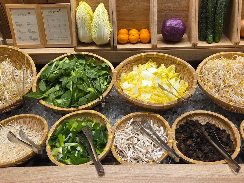 샐러드 바 근접샷