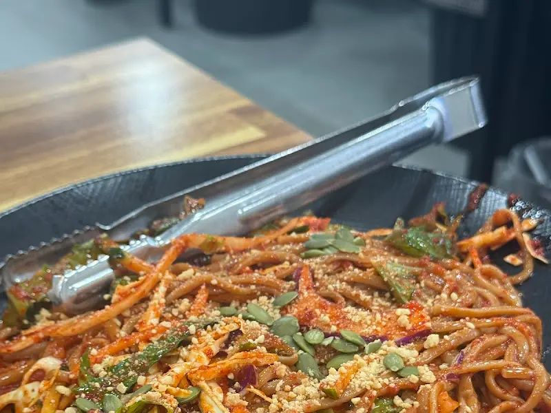 도토리 쟁반 국수 근접샷