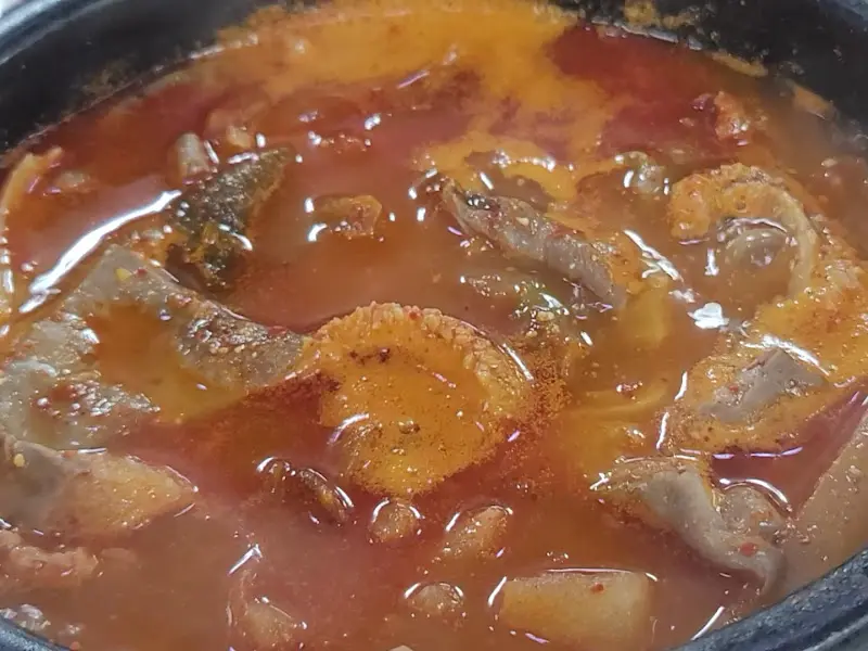 함박소 내장탕 클로즈업