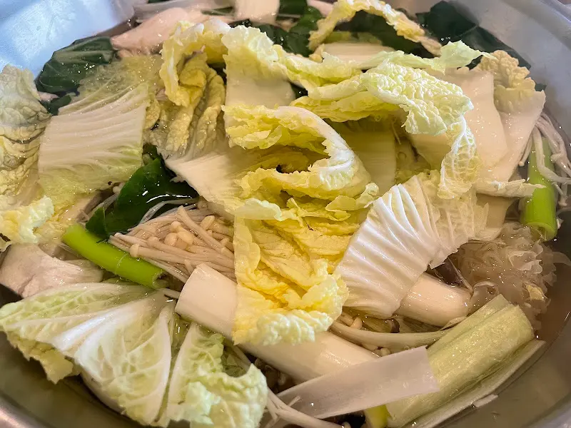 샤브샤브에 들어갈 야채