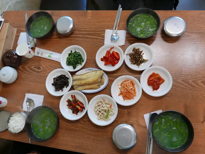 푸짐한 한 상 차림 (항공샷)