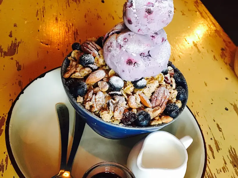 블루베리 요거트 빙수