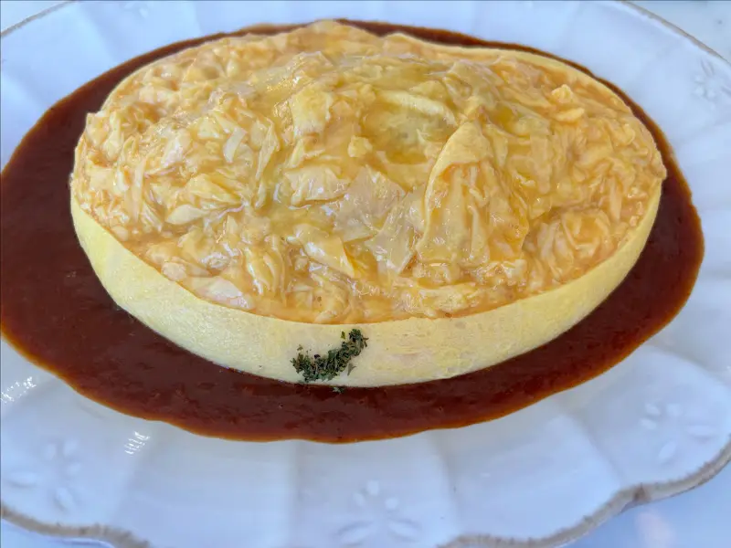 다락 오므라이스 클로즈업