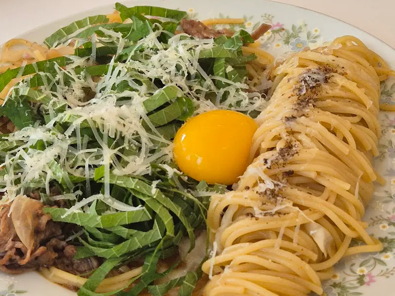 차돌박이 들깨 파스타