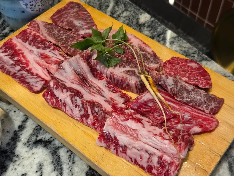 최상급 마블링을 자랑하는 한우 갈비살