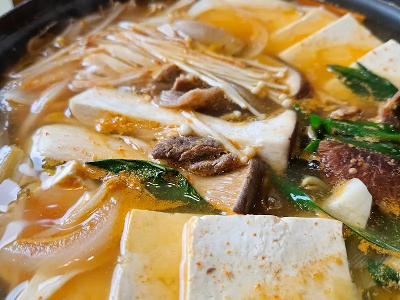 두부전골의 비주얼