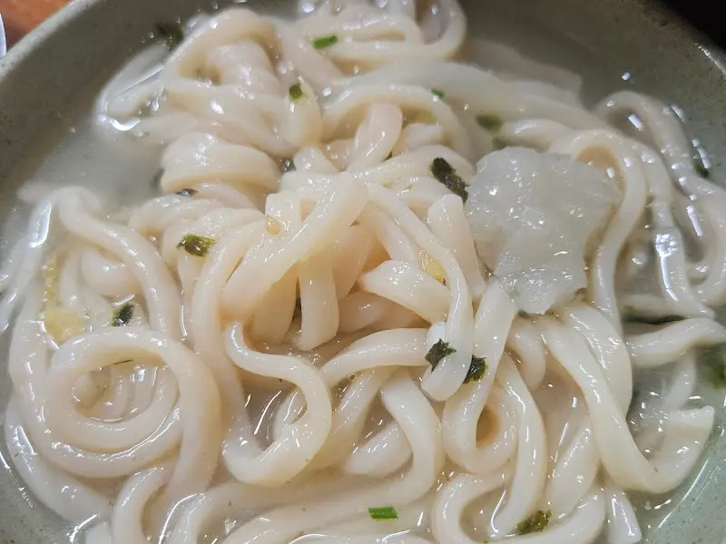 옹심이 칼국수 클로즈업