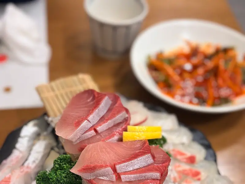 참치회의 아름다운 마블링