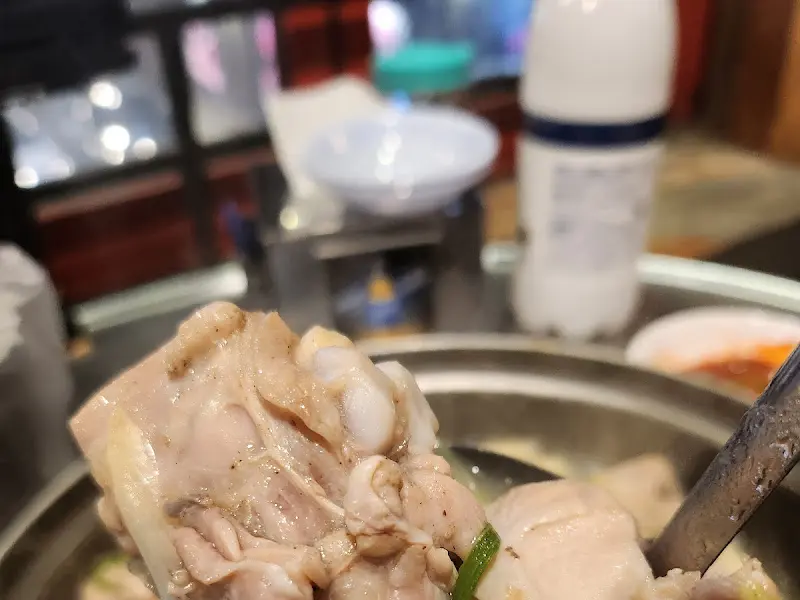 닭고기 건져올리기