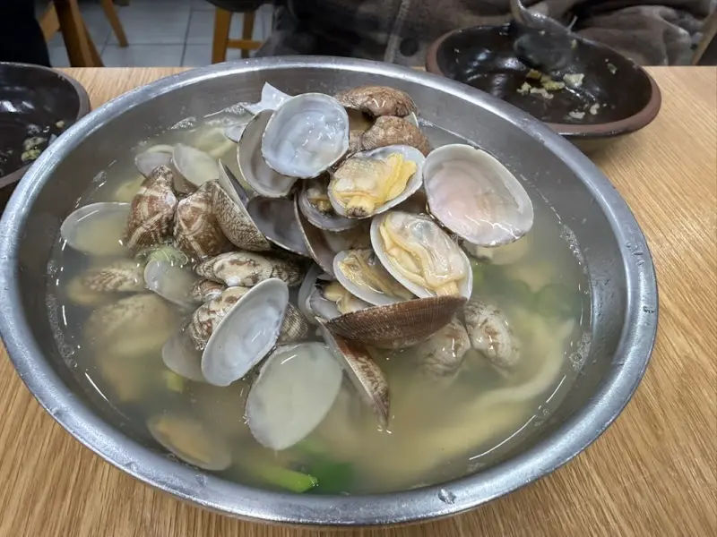 바지락칼국수 비주얼