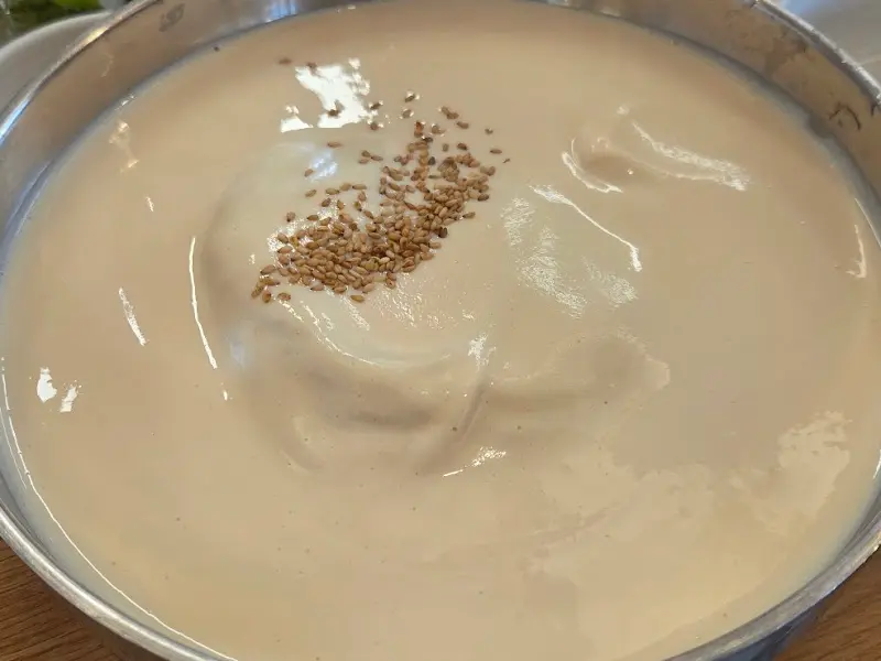 콩국수 근접샷