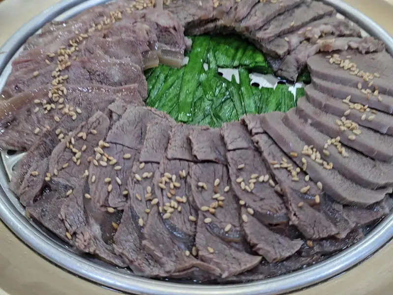 수육 단면