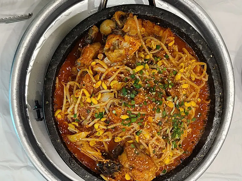 푸짐한 아구찜의 모습