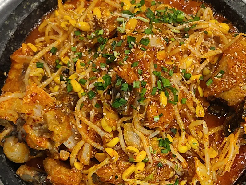 아구찜의 클로즈업 사진