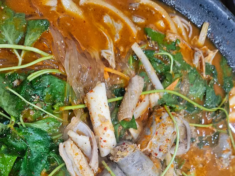 순대곱창전골 클로즈업