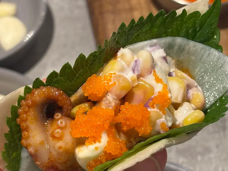 타코 쌈으로 재탄생한 쭈꾸미