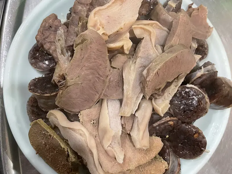 맛보기 순대 접사 사진