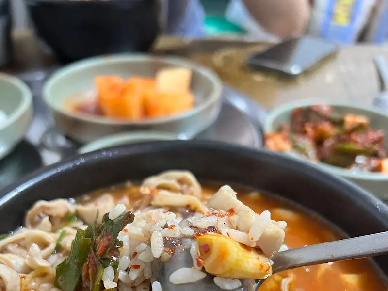 순대국밥과 반찬