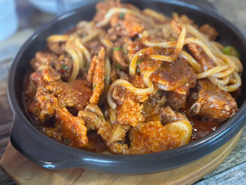 갈비와 우동사리