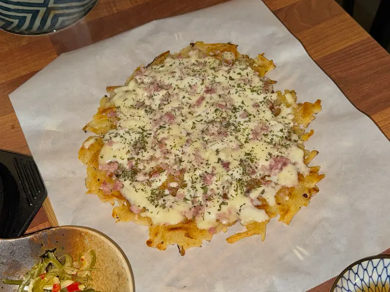 베이컨 치즈 감자전