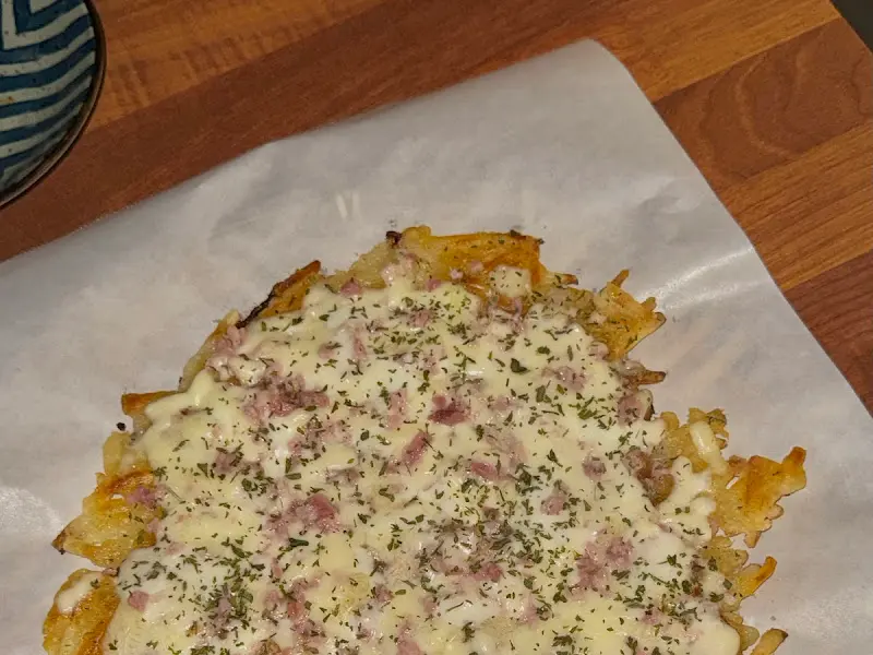 베이컨 치즈 감자전