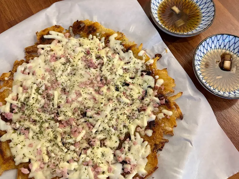 베이컨 치즈 감자전