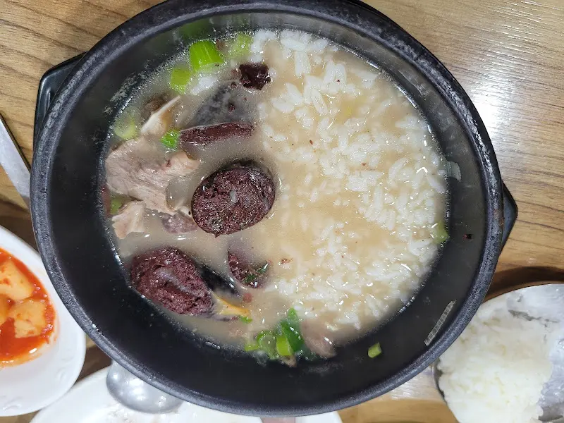 순대국밥 항공샷