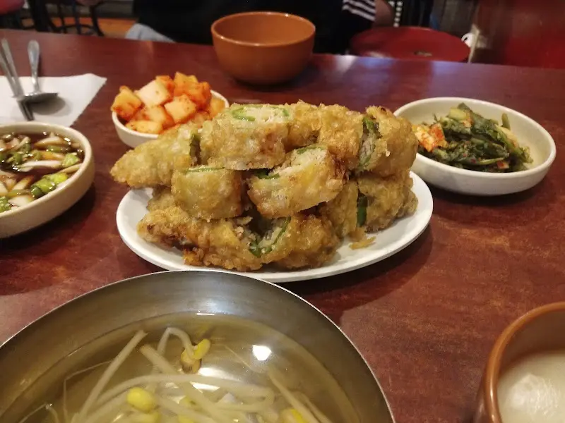 고추튀김 한 상 차림