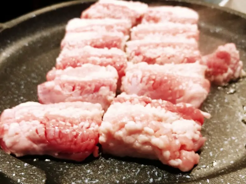 꽃삼겹살 근접샷