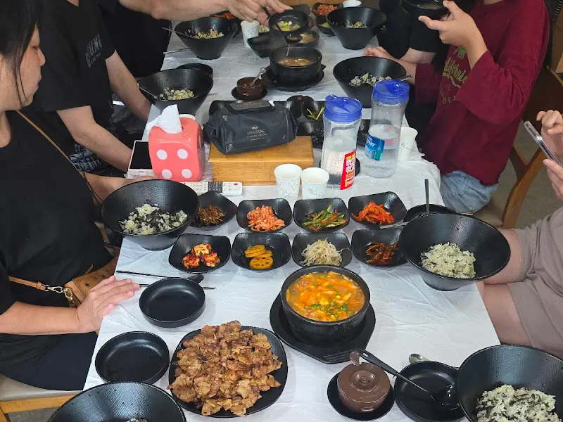 곤드레밥과 반찬