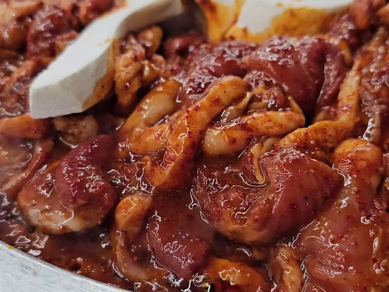 매콤달콤한 오리 주물럭