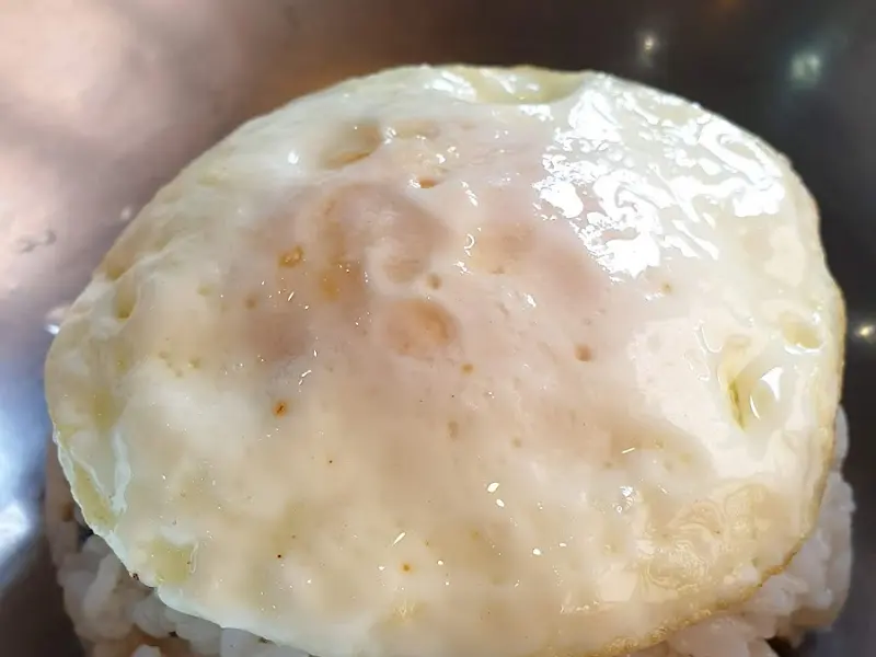 계란후라이가 올라간 톳밥