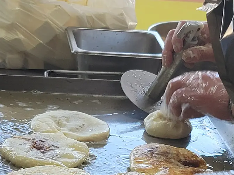 마가린으로 굽는 호떡